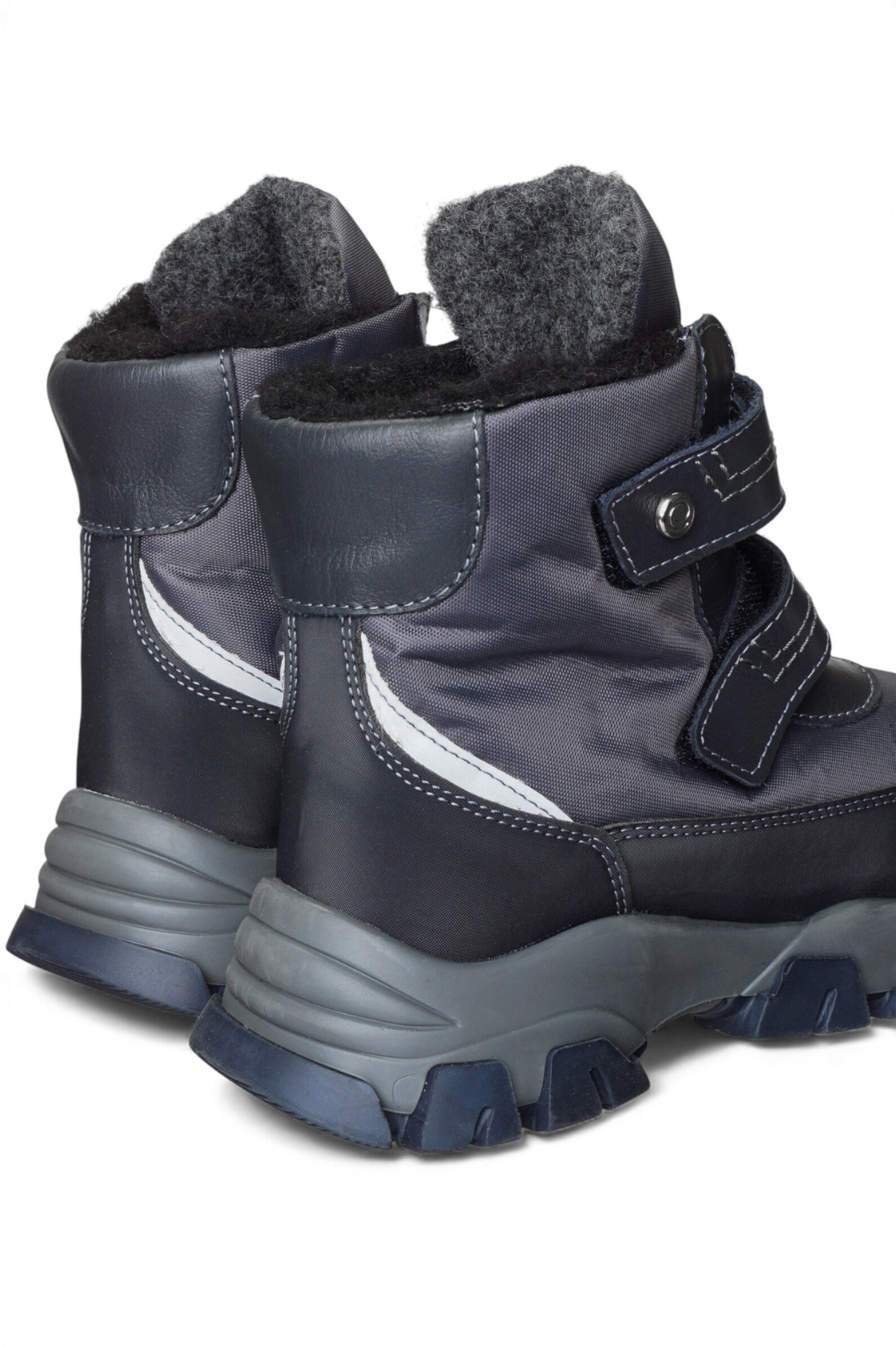 Ботинки мал. АРТ.6-807782114,т.сер,тек/шер