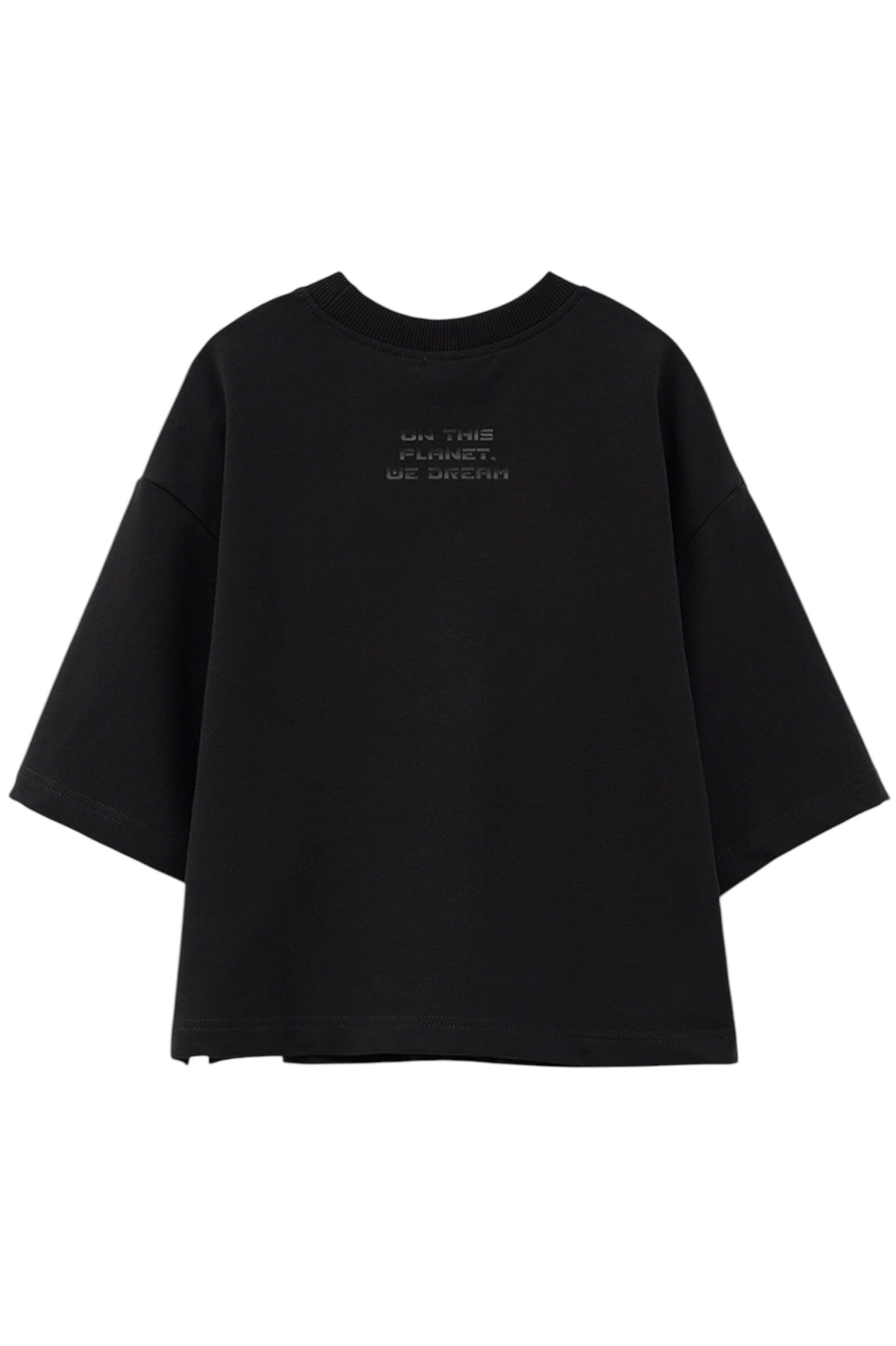 Футболка дев. АРТ.252108,чер,хл-эл