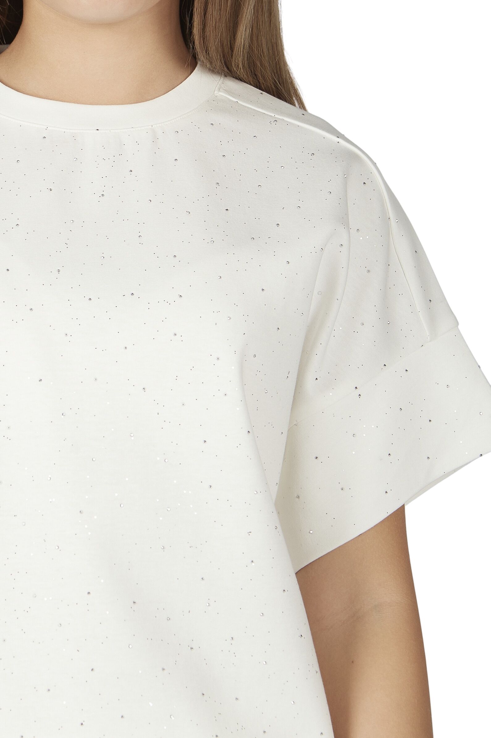 Футболка дев. АРТ.G-TS26101,бел,хл-эл