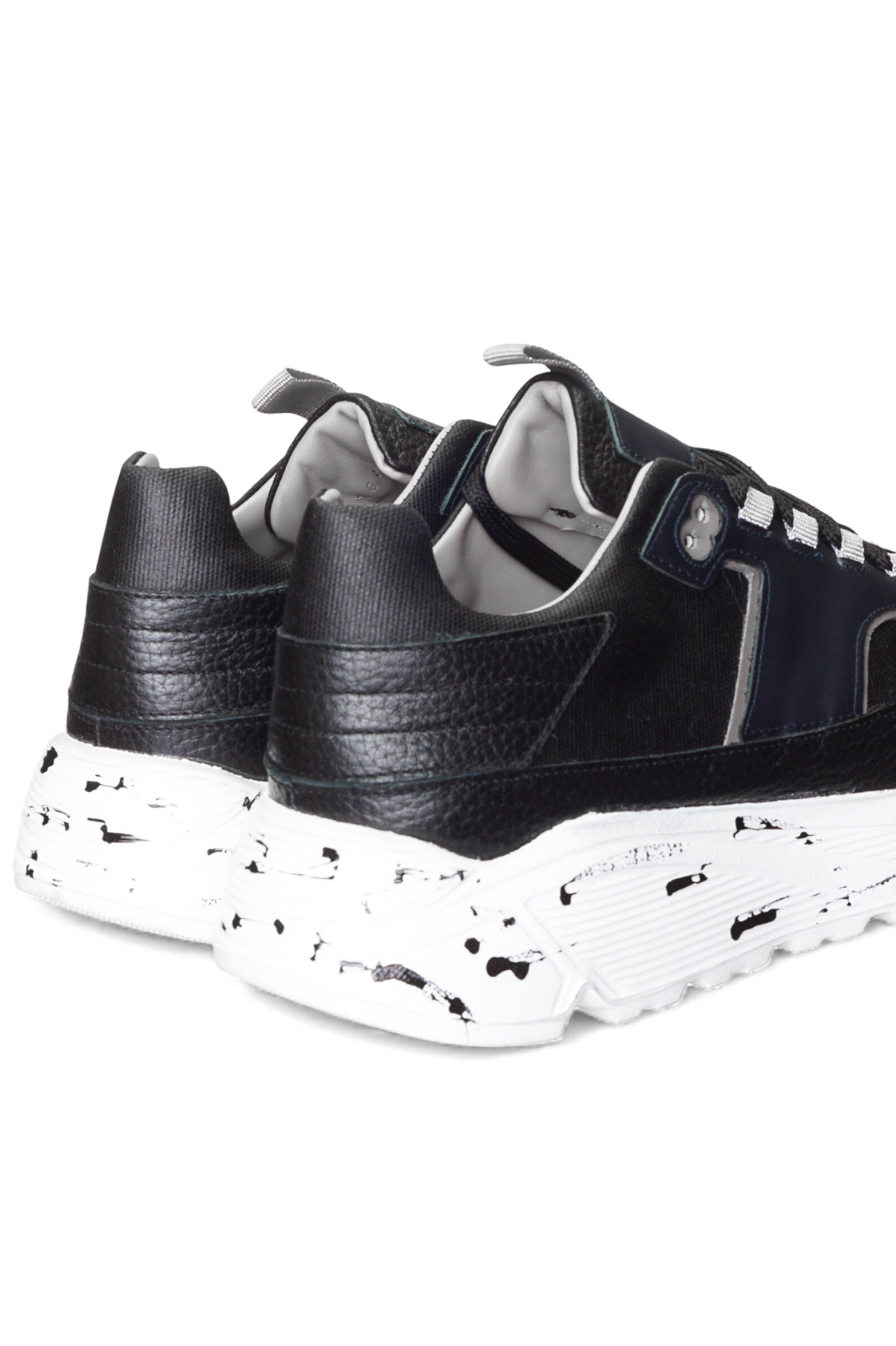 Кроссовки муж. АРТ.16450A321,чер-син,н.к-тек/н.к