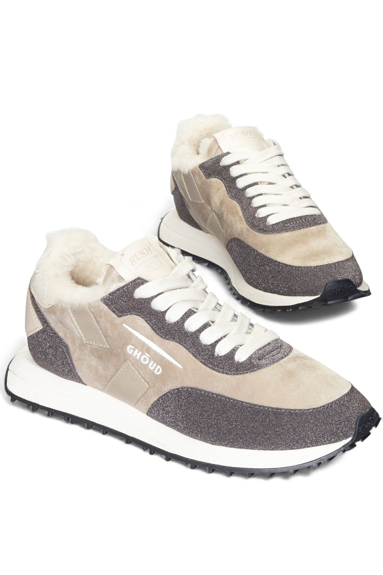 Кроссовки жен. АРТ.E1UNSCLW VX04,беж-кор,н.к-вел/н.м-тек