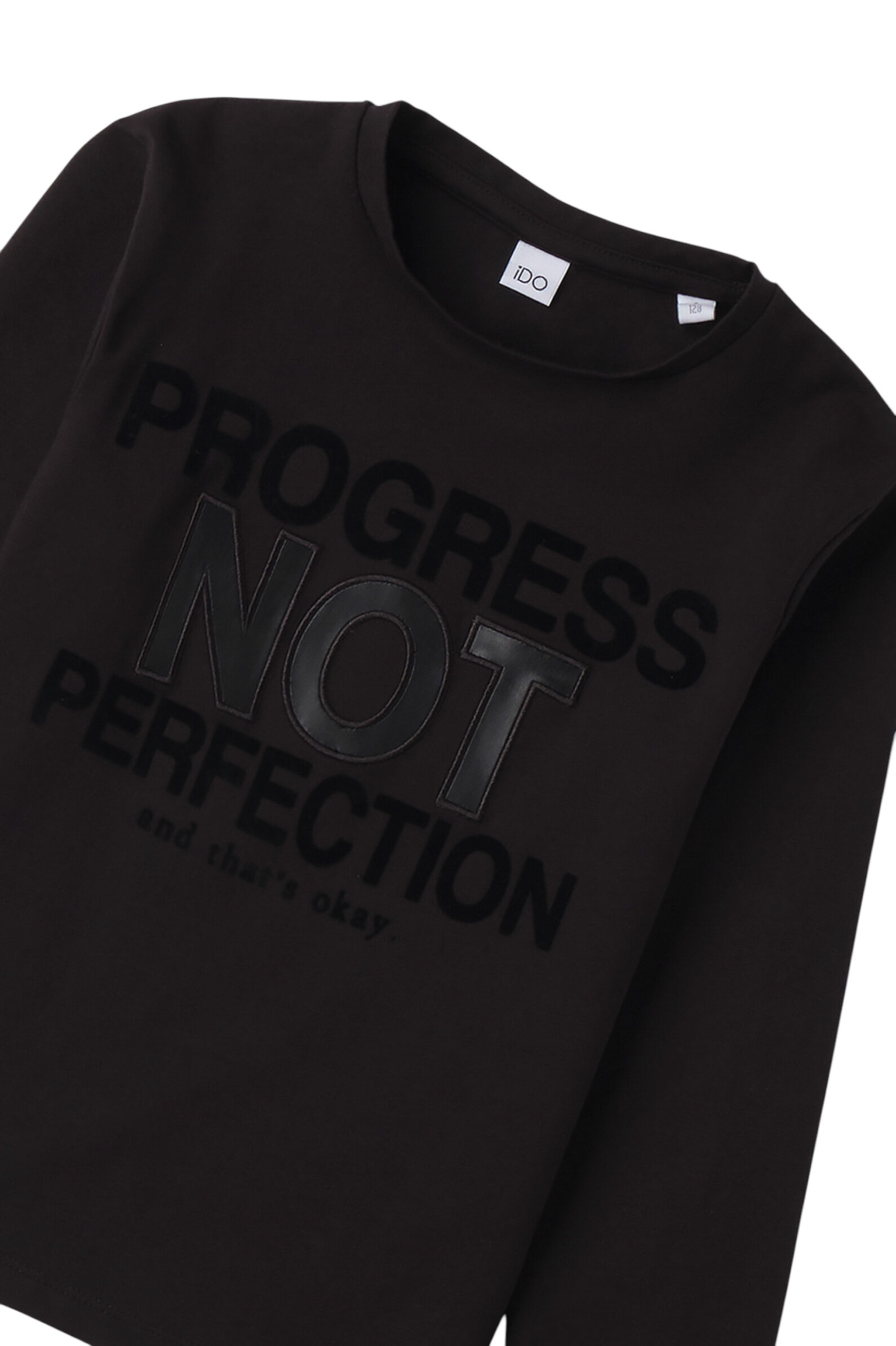 Лонгслив мал. АРТ.4.F518.00,чер,хл-эл