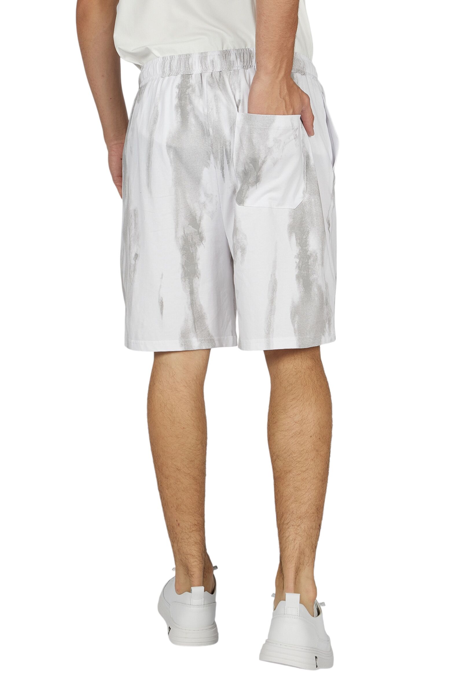 Шорты АРТ.B-TR36028,бел-сер,хл-эл